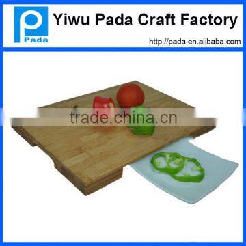 Bamboo Cutting Board With Groove Handle