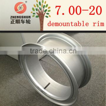 tube demountable wheel rim 7.00-20