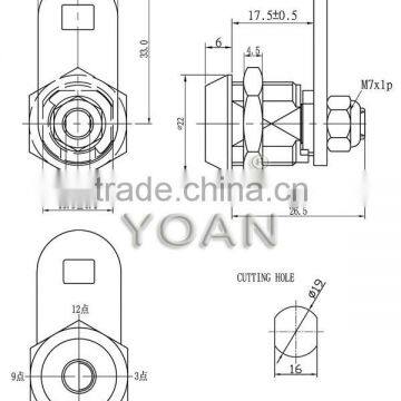 Tubular Mortise Cam Lock With High Security photo-4