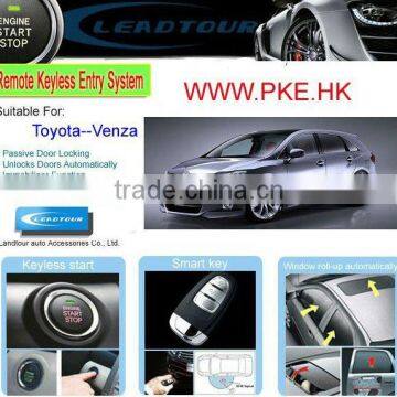 Car Engine Start Button Anti-theft Car Alarm System with Rmote Starter and Passive Keyless Entry System for Toyota Venza