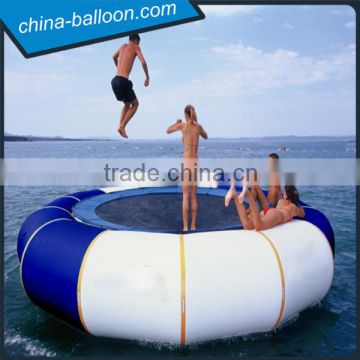 0.9mm pvc tarpaulin inflatable aqua trampoline, bouncer for water sports