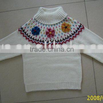 girl knitted pullover sweater