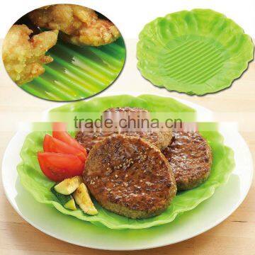 silicone kitchenware dinnerware kitchen utensils dish food leaf plate bowl