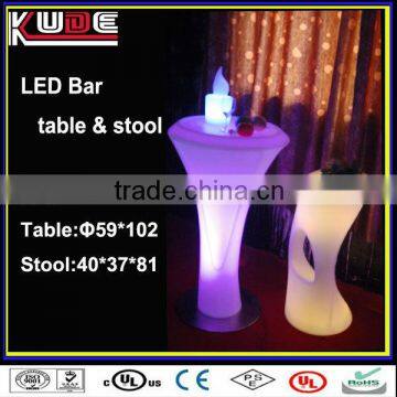 LED illuminated multi-color commerial bar furniture bar counters/small bar counter designs