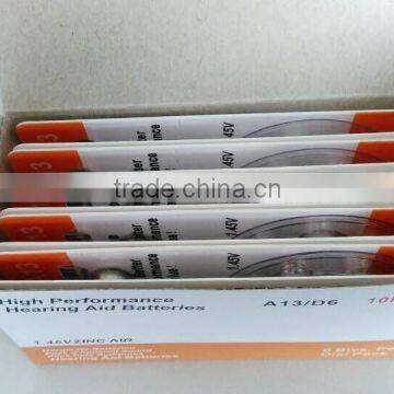 A312 zinc air hearing aid battery 1.4VA312 silver zinc battery