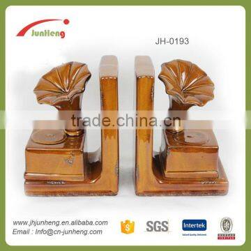 home & garden glaze ceramic bookshelf, book adornment, bookend decoration