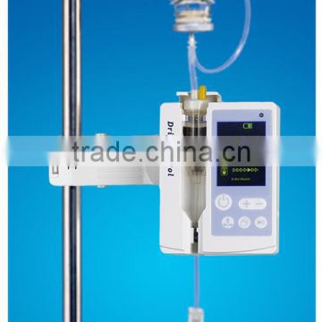 Low cost infusion drip controller with rechargeable battery