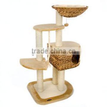 2016 fashion design cat house cat tree with wholesale price