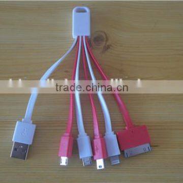 Latest Premium Compact 6 in 1 Multiple USB Fast Charging Cables Adapter Connector