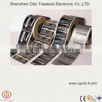 High temperature resistance label / Self-adhesive PET label for electronic product