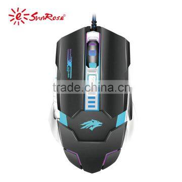 2016 hot sell USB Wired Optical Computer Gaming Mouse With LED Light Luminous For Desktop Laptop