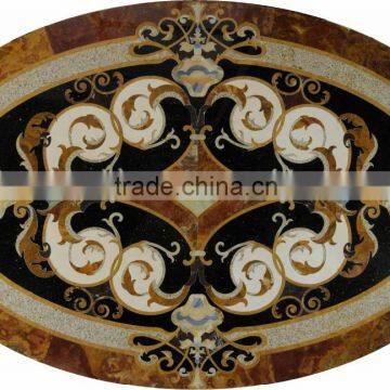 Wholesale in middle east countries colorful waterjet marble tile floor medallions