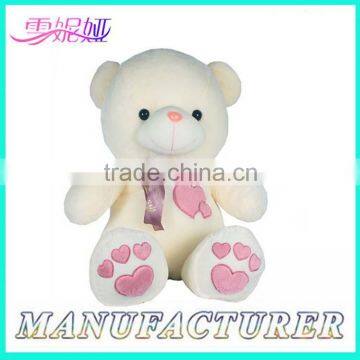 High Quality Custom Cute Stuffed White Bear Plush Toys