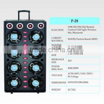 LED Light Big Power Professional Bluetooth Home Audio Subwoofer Speaker photo-2