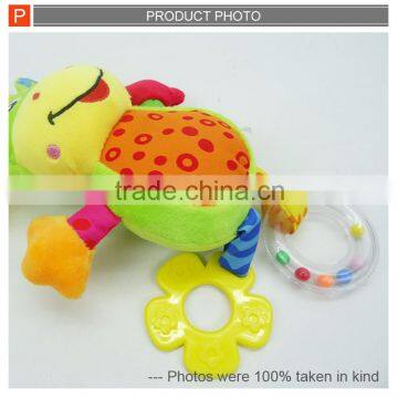 Super Soft Lovely Plush Cartoon Animal Baby Bed Rattle Baby Bell photo-3