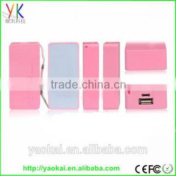 2015 A grade powerbanks fish micro usb devices 5600mah power bank