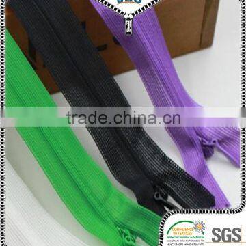 fashion open end waterproof 3# coil invisible zipper