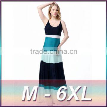 stitching color stripe dress