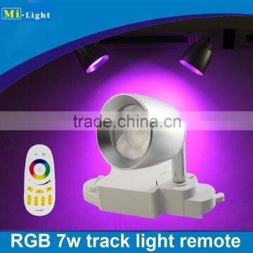 wifi enabled app control smart lighting spotlight track lamp 7w color changeable milight rgb track lighting