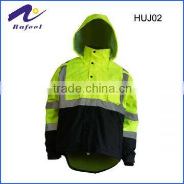 2015 new design warmer padding inner for waterproof 3m high visibility safety bomber jacket