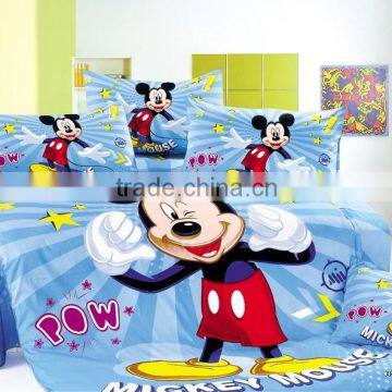 100%cotton mickey mouse bedding set comforter kids bed linen