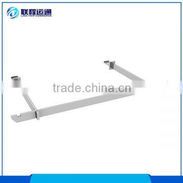 Supermarket aluminum hanger side metal towel rack display rail