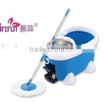 2012 new design small horse floor mop cleaning tools with stainless basket
