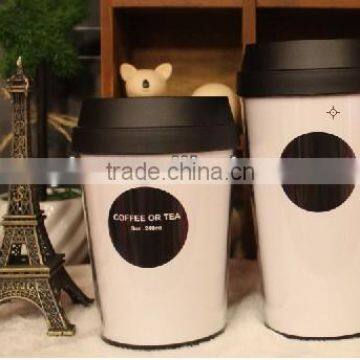 Plastic Coffee Cup With Silicone Lid
