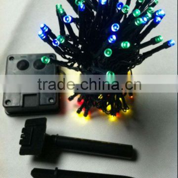 17 meter colorful solar led string light for christmas