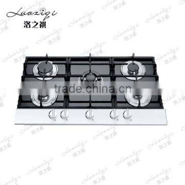 Multifunctional Stainless steel edge 4 Burners Gas Stove