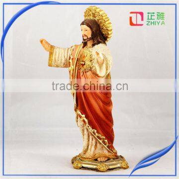 2016 Hot Sale Wholesale Polyresin Sacred Heart of Jesus Statue for Sale photo-3