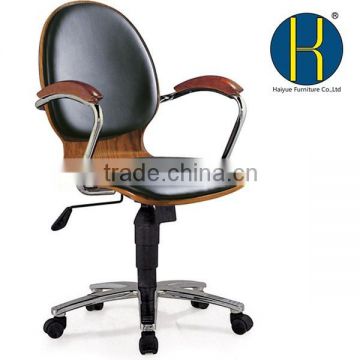 Natural bentwood office room chair swivel wood office chair