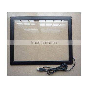 17 inch vandal/water/dust proof usb saw transparent touch screen