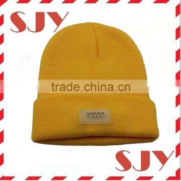 Roll-up Brim Mens Winter 5 lED Lights Knitt Beanie Hat Cap