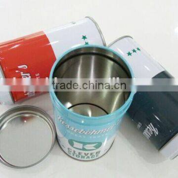 round metal airtight tea tins wholesale