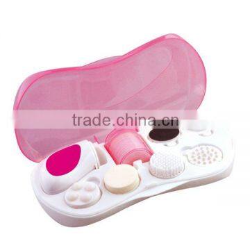 Facial massager and cleaner with 7 replaceable heads