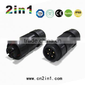 SQ19-4P IP68 Soldering Electric Cable Wire Waterproof Connector