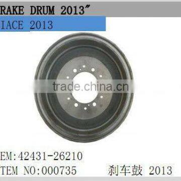 toyota hiace auto brake systems 000735 hiace brake drum for hiace 2013 new modle 42431-26210