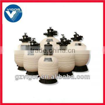 Top-mount 6-way multi-port valve swimming pool sand filter