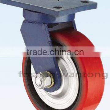 3''Rcast Iron PU Heavy Duty Low Gravity Hercules Caster Wheel photo-4