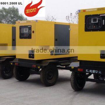 10KW To 500KW Silent Trailer Generator Set, generator on trailer