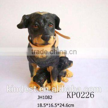 2013 New Polyresin Dog Statue/ Polyresin Siting Dog