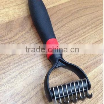 Double Side Dog Dematting Rake Comb / Pet Fur Grooming Tool