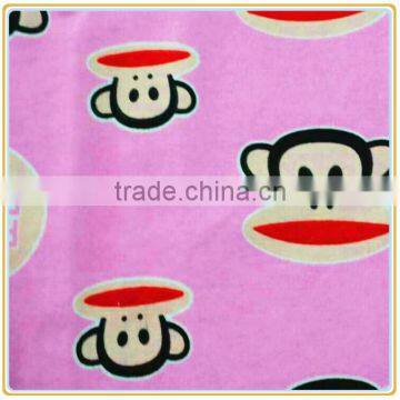 Printed Cartoon Design Cotton Flannel Fabric