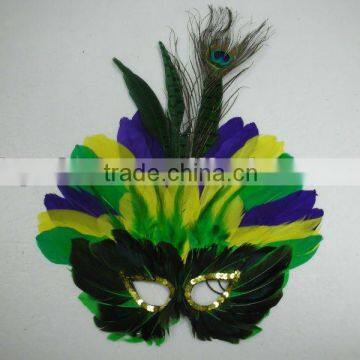 feather party mask