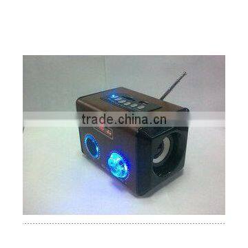 Wooden Mini Speaker,colorful LED light MD-96