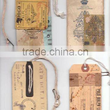 popular printed label hang tag for cloth