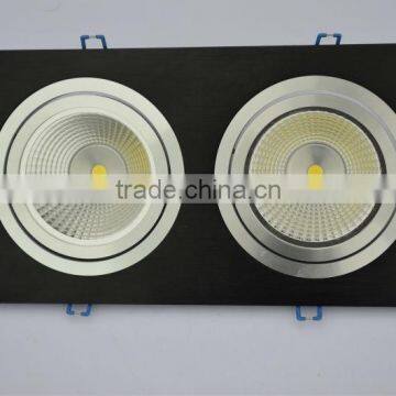 30w high power aluminum square recessed cob led ceiling light