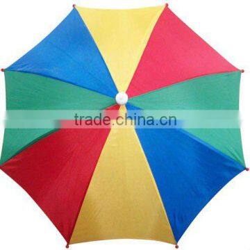 rainbow umbrella hat for fishing