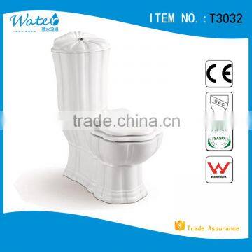 T3032 Ceramic bathroom two piece toilet set